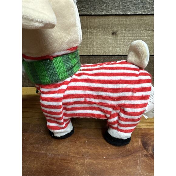 Gemmy Animated Christmas Goat RARE Design Red Striped...